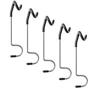 Healeved 5 Pcs Camping Tent Lamp Hook S Shape Stainless Steel Black