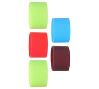 Healeved 5 Pcs Protective Silicone Sleeve, Heat Resistant | Comfortable to Hold Silicone, Reduces Slip Accidents and Bumps, for Families, Office Workers Random Color
