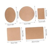 Healeved 5 Pcs Wooden Model Base Plates Set, High Density DIY Cork Boards for ’s Craft, Large, Square, Oval Rectangular Shapes, Suitable for ’ Handmade Art Projects