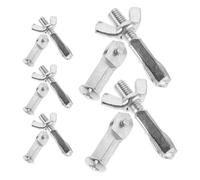 Healeved 5 Set Cutting Saw Screws Bolts Nuts Saw Replacement Parts Hacksaw Mounting Hardware Wing Nut for Hacksaw Woodworking Bolt Heads Silver