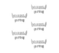 Healeved 5 Sets Halloween Copper Teeth Grill Jewelry for Men and Women, Irregular Hollow Bling Caps, Versatile Hip Hop Costume Accessory for Party and Cosplay Props