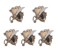 Healeved 5 Sets Pirate Costume Accessories for Playset for Halloween Cosplay Themed Parties and Role Play Fun