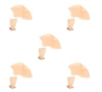 Healeved 5 Sets Realistic Latex Bald Cap for Adults and Women, Simple to Put and Remove, Reducing Makeup Process Time, for Halloween Costume and Party Use, Comfortable Wig Cap with Mesh