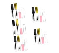 Healeved 5 Sets Refillable Cosmetics Tubes Empty Eyeliner Lip Gloss Mascara Containers with Wands Design for Easy Makeup Secure Seal to Prevent Leaks