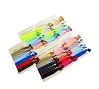 Healeved 50 Pcs High Elastic Solid Color Knot Hair Ties Stretchy Ponytail Holders for Women Durable Hair Rings for Secure Hold Mixed Candy Colors Everyday Fashion Accessories