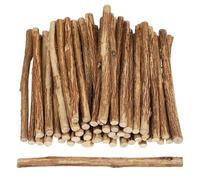 Healeved 50 Pcs Log Sticks Small Craft Twigs Natural Wood Branches with Bark Covering and Clean Smooth Cuts Rustic Style for Crafts and Christmas Trees