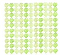 Healeved 500pcs Acrylic Leaf Earrings for Jewelry Making Leaf Shaped Pendants as Tree Charms for DIY Crafts and Keychain Accessories