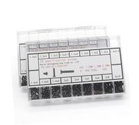 Healeved 500pcs Glasses Screwdriver for Sunglasses Repair Micro Screwdriver Kit Storage Case Glasses Accessory for Sunglasses Eyeglass Screw Nut Kit