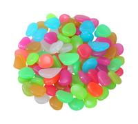 Healeved 500pcs Glow in the Dark Rocks - Luminous Garden Pebbles - Decorative Glowing Stones for Pathways Outdoor Landscaping Fish Tanks Flower Pots Driveways