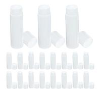 Healeved 50pcs Empty Lip Balm Tube Lipstick Container Caps Pp Material Minimalist Design for Diy Lip Balm