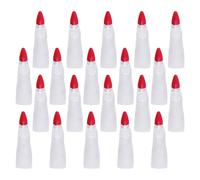 Healeved 50pcs Halloween Zombie Finger Covers, White Glow-in-the-dark Witch Nails, Horror Masquerade Diy Props for Halloween