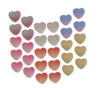 Healeved 50pcs Heart Shaped Simulation Soft Candy Model Realistic Candy Decor for Desktop Educational Uses Party Decoration