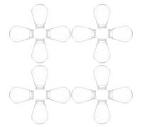 Healeved 50pcs Light Bulb Covers Christmas Light Bulb Covers E27 Round Plastic for Lamp Socket and Party and Wedding Decorative Elegance