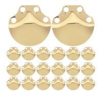 Healeved 50pcs Medieval Armor Scales: Stainless Steel Soldier Armor Making Material for Historical Reenactment Costuming DIY Medieval Plate Making, Golden 1.2x1.2x0.1"