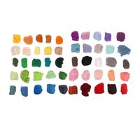 Healeved 50pcs Needle Felting Wool Roving Set, 50 Colors DIY Craft Wool for Felting, Weaving Projects and Art Supplies with 3g Individual Packs and English Instructions