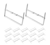 Healeved 50pcs Paper Prong Fasteners 2 Hole Design Iron File Clips for Office Supplies and Student Assignments, Heavy Duty Fastener to Bind Thick Stacks of Paper and Prevent Shifting