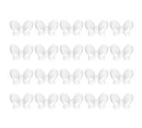Healeved 50pcs Plastic Nail Art Display Rings for Nail Polish Practice and Colour Mixing Photo Styling Prop Suitable for Craft Displays