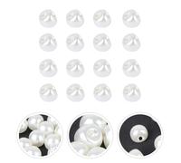 Healeved 50pcs Round Shape Colorful Pearl Buttons Decorative Buckles for Sewing, Easy to Install Abs Resin Material, for Decoration on Shirts and Clothing Decorative Use
