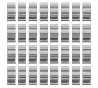 Healeved 50Pcs Solar Photovoltaic Cable Clips 4Mm² Double Wire Clamp Clips Stainless Wire Rope for Trailer Frame Cable Management in Outdoor Solar Energy Applications