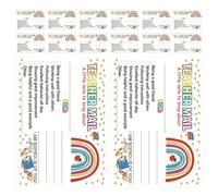 Healeved 50Pcs Teacher Postcards Reward Cards for Classroom Rewards Motivates and Develops Positive Mindset Teacher Supplies and Classroom Accessories for Behaviour Management