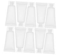 Healeved 50pcs Travel Squeeze Tubes Screw Cap Empty Refillable Containers for Lotion Shampoo Toothpaste Hand Cream Lightweight Sample Bottles for DIY Projects