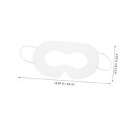 Healeved 50pcs White Disposable Vr Headset Eye Cover Pads Sweat Absorption Breathable Interface Liners for Travel Workout and Festival Use