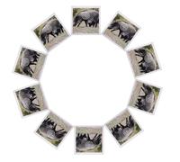 Healeved 50pcs Wild Boar Archery Target Paper for Shooting Practice, Lightweight and Visible Shot Marks, 15.75 Inch Realistic Animal Targets for Backyard and Range Training