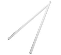 Healeved 5A Aluminium Alloy Drumsticks Pair Silver Metal Drumsticks for Percussion Practice for Basic Strength Training and Drum Accessories Suitable for Drummers and Percussionists