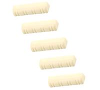 Healeved 5Pcs 3Cm Plastic 8-String Mandolin Nuts Guitar Accessories Replacement Saddles for Acoustic Mandolin Parts