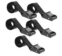 Healeved 5Pcs Adjustable Patio Umbrella Fixed Straps Outdoor Plastic Reusable Tension Bands for Tent Canopy Beach Umbrella Anchor Lightweight and Multi-function Black