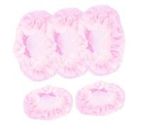 Healeved 5pcs Ballet Hair Bun Net Pink Elegant Comfortable Hair Accessories for Dance Wedding Gym No-crease Breathable