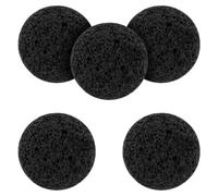 Healeved 5pcs Black Lava Stone Aquarium Rocks for Fish Tank Filtration and Garden Decoration, Natural Volcanic Pebbles High Efficiency Filtration and Aesthetic Appeal