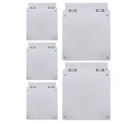 Healeved 5Pcs Central Ac Thermostat Protective Cover Hinged Button Shield Dustproof Impact-Resistant Wall Switch Guard for Hvac Panel, Black 86-Type, Safety Lock