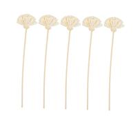 Healeved 5pcs Dried Flower Diffuser Sticks Natural Fragrance Accessories for Home Decor Beige Ambiance Elegant Aromatherapy and Beautiful Floral Design