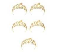 Healeved 5pcs Elegant Snake Crown Tiara for Bride Wedding Headpiece with Rhinestones, Lightweight Alloy and Plastic Design, for Costume Party and Halloween, Versatile Beauty Headband