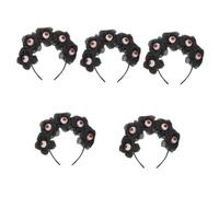 Healeved 5pcs Exaggerated Halloween Hair Accessory Headband for Women Lightweight Comfortable Party Cosplay Prop Multi-functional Plastic Cloth Headdress for Costume and Photo Booth