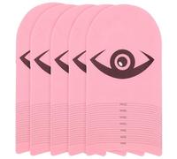 Healeved 5pcs Eyelash Measuring Rulers Set Plastic Lash Measuring Tools Symmetry Eyelash Stencils for Lash Extension Length and Curl Measurement in Beauty Applications