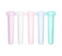 Healeved 5pcs Eyes Massage Cupping Silicone Cupping Cups 1.97x0.59x0.59inch Strong Adsorption Comfortable Massage Workmanship Simple Design for Family and Beauty Salon Random Color