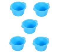 Healeved 5pcs Hair Removal Wax Warmer Bowl Silicone Waxing Bowl Replacement for Hot Wax Machine
