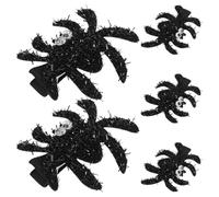 Healeved 5pcs Halloween Hairpins Spider Shape Hair Clips Quirky Hair Barrettes Kids Hair Accessories for Costume Party