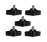 Healeved 5pcs Hand Screws Thumb Screws Butterflies Shaped t Bolt Knurled Fasteners Outer Bolt