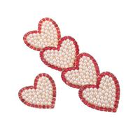 Healeved 5pcs Heart Shaped Brooch Pin Elegant Rhinestone Lapel Pins for Women Versatile Accessory for Dresses Coats Suits Birthday Party Favor Artisan Craftsmanship