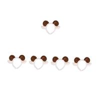 Healeved 5pcs Horns Cosplay Headband Sheep Ears Hair Band Decorative Headwear for Parties Events