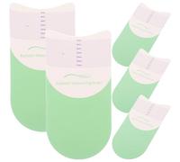 Healeved 5pcs Lash Measuring Tools Lash Crafting Tool Eyelash Rulers Light Green Plastic Paper Convenient Practical Precision Measurement for Beauty Salons Personal Use