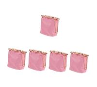 Healeved 5pcs Lip Gloss Case Portable Lipstick Holder for Travel Handheld Cosmetic Bag Buckle for Everyday Use and Prevents Your Purse