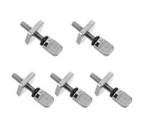 Healeved 5Pcs M4 316 Stainless Steel Thumb Screws for Surfboard Fin Replacement, Paddle Board Accessories, Universal Quick Release Screws for Sup Longboard Fin Equipment