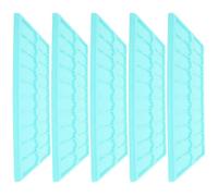 Healeved 5PCS Microscope Microscope Slide Drying Holder with 20 Slots Plastic Slide Storage Rack for Scientific Research and Education and Staining Board