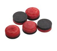 Healeved 5pcs Multi-layer Cow Leather Billiard Cue Replacement Tips with Extreme Durability and Enhanced Control, round Shape Pool Cue Stick Tips for Practice Routine and Snooker