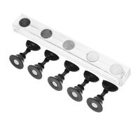 Healeved 5pcs Nail Stand for Press Nails Acrylic Holder for Practice Display Black Design for Art Training and Home Salon Use