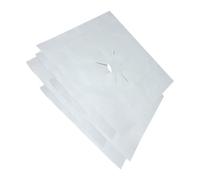 Healeved 5pcs Non Stick Gas Hob Liner Silver Protective Film Reusable Burner Covers Universal Oven Liner Precut Centre Hole for Kitchen Cleaning